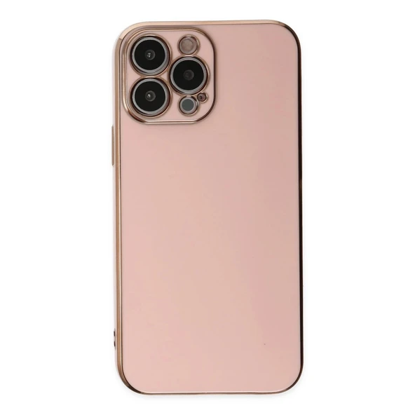 İphone 14 Pro Max Kılıf Volet Silikon - Pembe - Resim 2