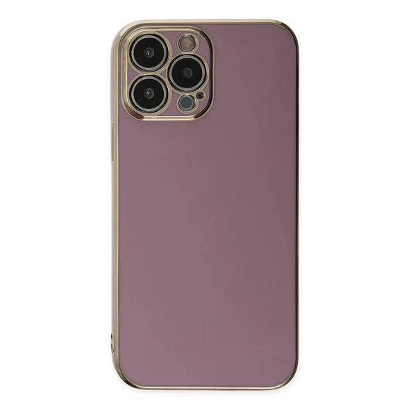 İphone 14 Pro Max Kılıf Volet Silikon - Mor - Resim 2