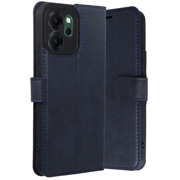 Oppo Reno 14f Trend S Plus Kapaklı Kılıf - Lacivert ürün görseli 1