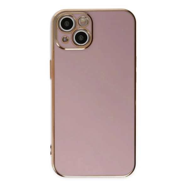 İphone 14 Kılıf Volet Silikon - Mor - Resim 2