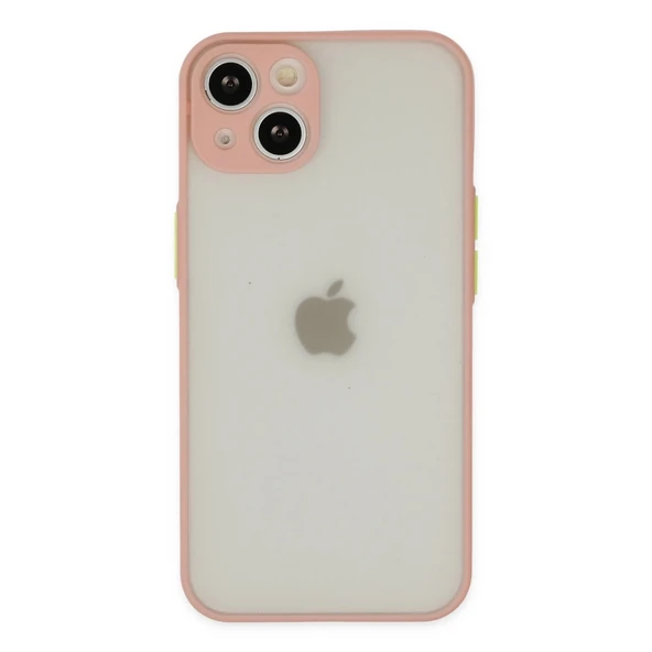 İphone 14 Kılıf Montreal Silikon Kapak - Pembe ürün görseli 1
