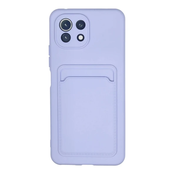 Xiaomi Mi 11 Kılıf Kelvin Kartvizitli Silikon - Lila ürün görseli 1