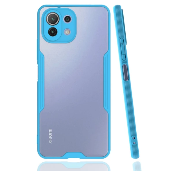 Xiaomi Mi 11 Lite Kılıf Platin Silikon - Mavi ürün görseli 1