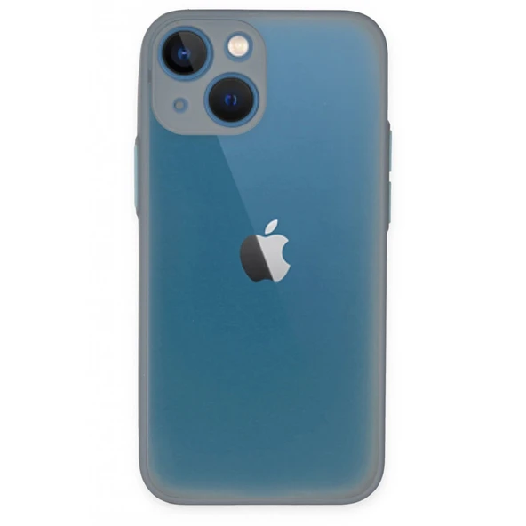 İphone 15 Plus Kılıf Montreal Silikon Kapak - Gri ürün görseli 1