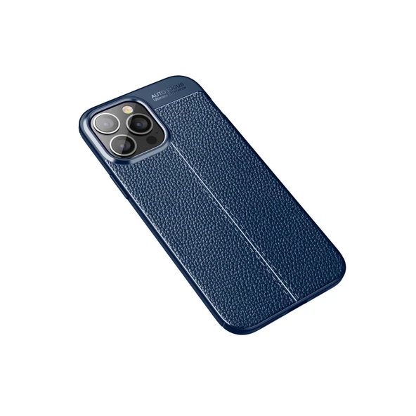 İphone 15 Pro Max Kılıf Auto Focus Kapak - Lacivert - Resim 2