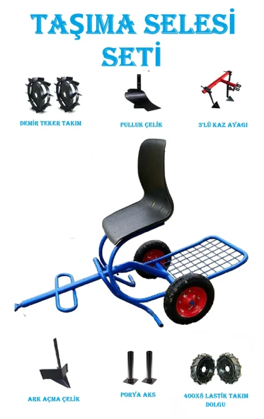 DALAZ, KAAN CP 260S ÇAPA MAKİNASI UYUMLU TAŞIMA SELESİ,RÖMORK TAKIM ARIK,PULLUK,LASTİK TEKER,DEMİR TEKER ürün görseli 1