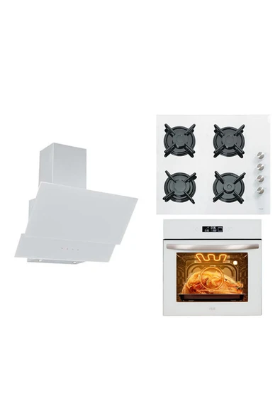 Çetintaş Premium Full Dokunmatik Beyaz Cam Ankastre Set 14 ürün görseli 1