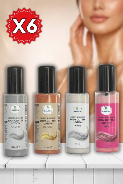 Vücut Losyonu Simli Işıltılı Uzun Süre Kalıcı Koku Nemlendiricili 125 ml 24 Adet ürün görseli 1