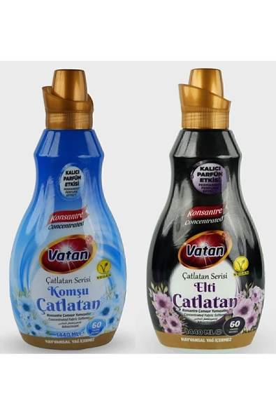 KONSANTRE ÇAMAŞIR YUMUŞATICI KOMŞU- ELTİ - ÇATLATAN 1440 ML X 2 Lİ SET ürün görseli 1