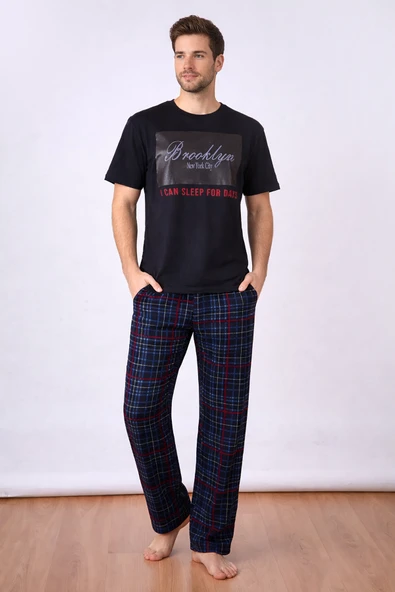 Siyah Erkek Pijama Takım ürün görseli 1