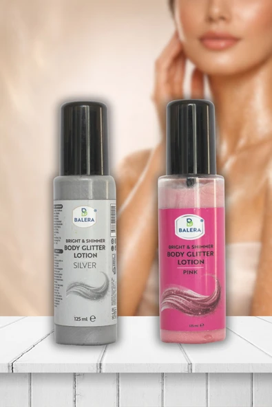 Vücut Losyonu Simli Işıltılı Uzun Süre Kalıcı Koku Nemlendiricili 125 ml Silver & Pink ürün görseli 1