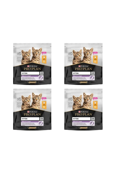 Pro Plan Kitten Tavuklu Yavru Kedi Maması 4 x 400 gr (1,6kg) ürün görseli 1