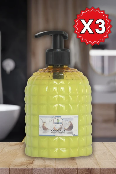 Sıvı Sabun H.Cevizi Coconut 500 Ml 3 Adet ürün görseli 1