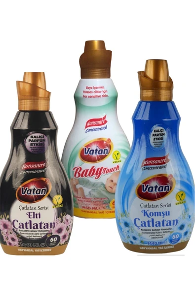 Komşu Çatlatan -Elti Çatlatan- Beybi Touch 3 lü Set 60 Yıkama 1440 ml ürün görseli 1