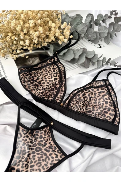 Allure Leopar İç Çamaşır Takımı - Resim 3