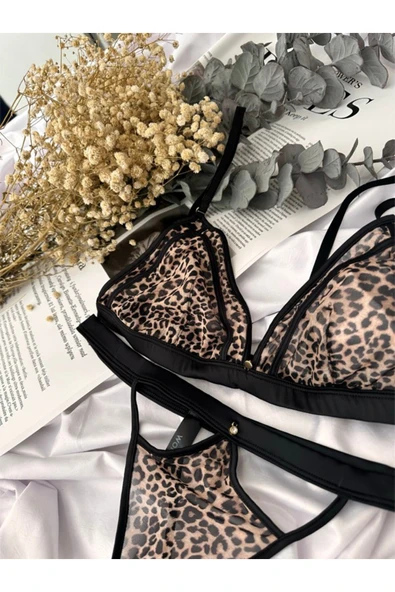 Allure Leopar İç Çamaşır Takımı ürün görseli 1