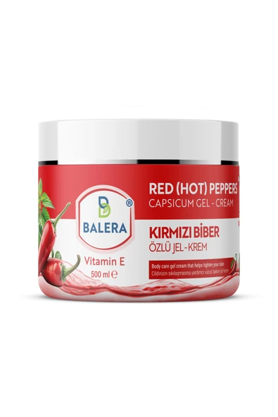 Selülit Jeli 500ml - Sıkılaştırıcı Etkili Kırmızı Biber Ve Acı Biber Özlü Masaj Jelia ürün görseli 1