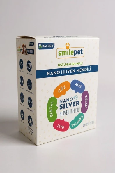 Evcil Hayvan Günlük Nano Hijyenik Mendil 30Lu ürün görseli 1