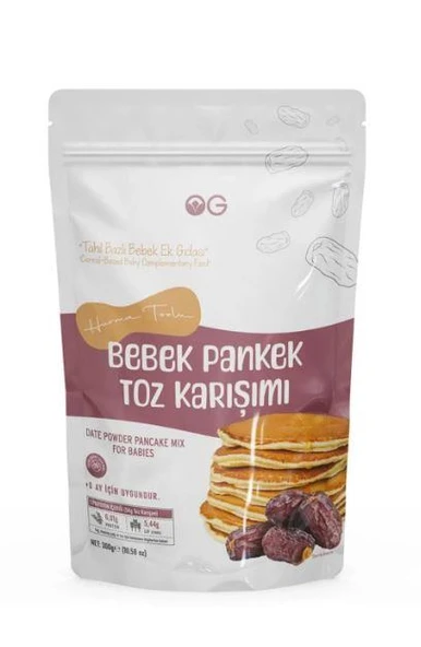 OG NATURAL HURMA TOZLU BEBEK PANKEK TOZ  KARIŞIMI 300 G ürün görseli 1