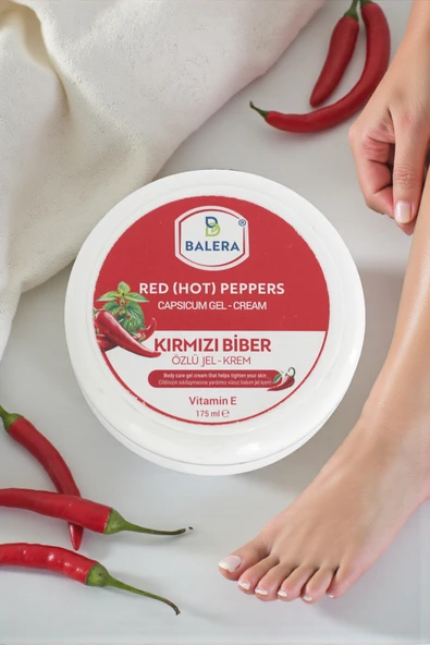 Selülit Jeli 175ml - Sıkılaştırıcı Etkili Kırmızı Biber Ve Acı Biber Özlü Masaj Jeli ürün görseli 1