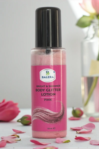 Vücut Losyonu Simli Işıltılı Uzun Süre Kalıcı Koku Nemlendiricili Pembe Sim 125 ml ürün görseli 1