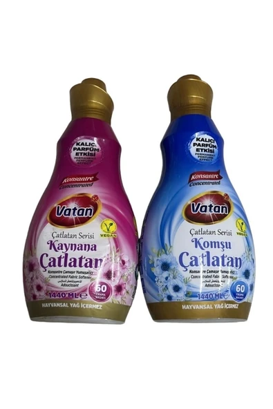 KONSANTRE ÇAMAŞIR YUMUŞATICI KOMŞU- KAYNANA ÇATLATAN 1440 ML X 2 Lİ SET ürün görseli 1