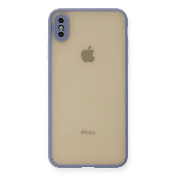 İphone Xs Max Kılıf Montreal Silikon Kapak - Gri ürün görseli 1