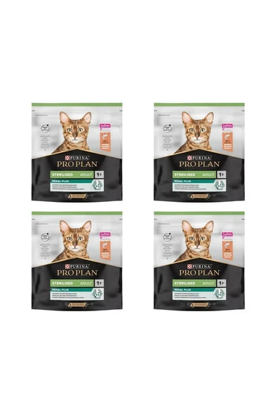 Proplan Sterilised Somon Kısırlaştırılmış Kedi Maması 4 x 400 gr (1,6kg) ürün görseli 1