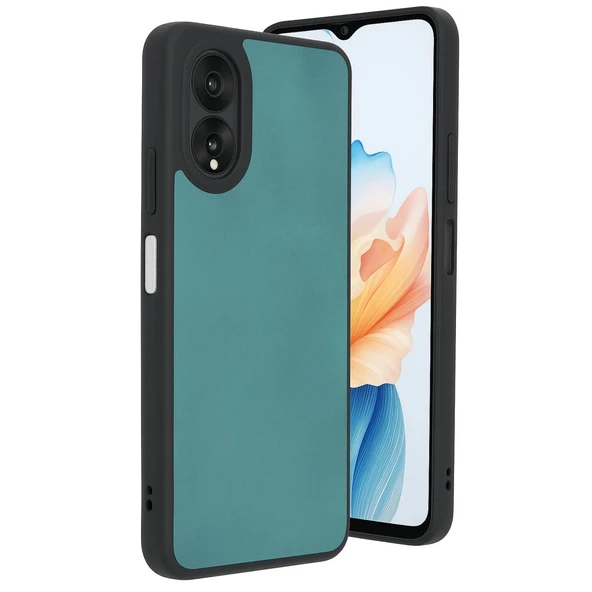 Oppo A38 Kılıf Aras Deri Kapak - Açık Yeşil ürün görseli 1
