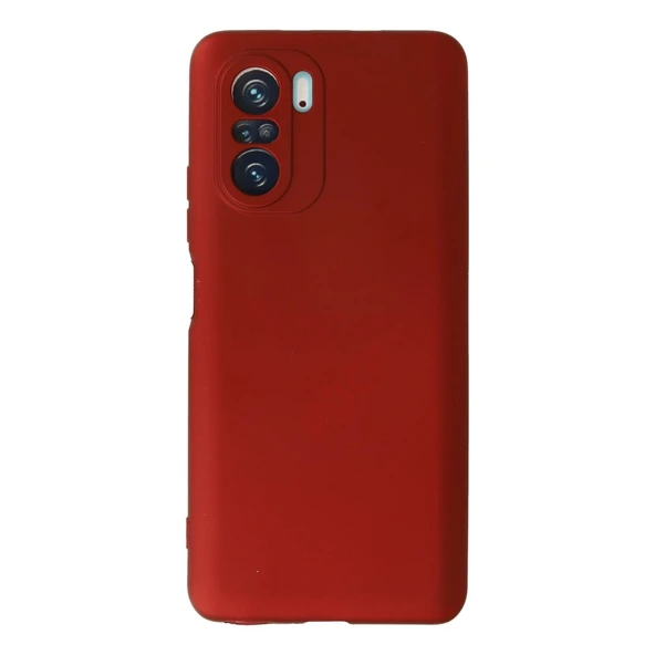 Xiaomi Poco F3 Kılıf First Silikon - Kırmızı ürün görseli 1