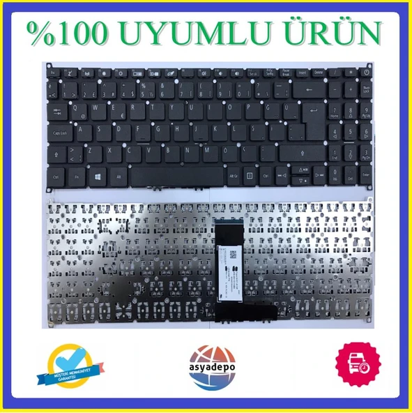 Acer Aspire Swift 3 SF315-41G Klavye Tuş Takımı Siyah TR ürün görseli 1