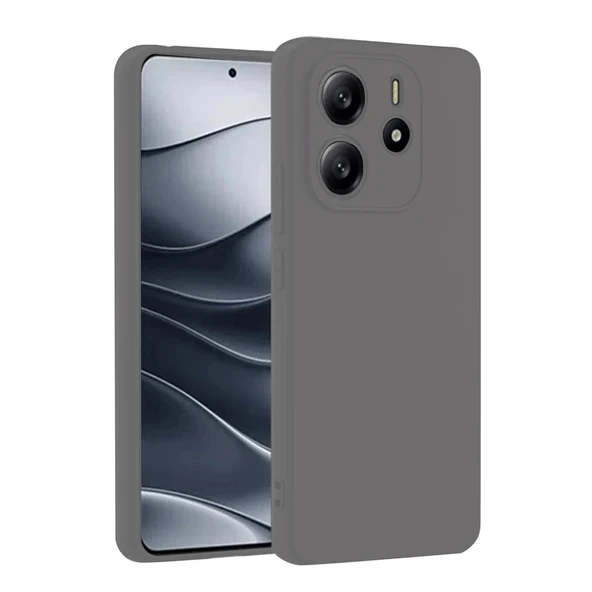 Xiaomi Redmi Note 14 4g Kılıf First Silikon - Gri ürün görseli 1