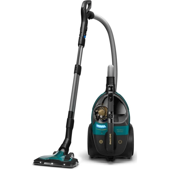 Philips Marathon Ultimate Toz Torbasız Elektrikli Süpürge, 899 W, PowerCyclone 10, TriActive Ultra LED Başlık, Power Max Sensör, XB9185/07 ürün görseli 1