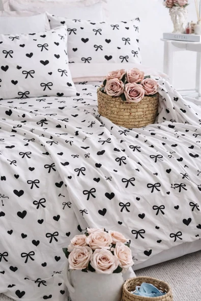 Sheri Home Lastikli Çarşaflı Çift Kişilik Nevresim Takımı ürün görseli 1