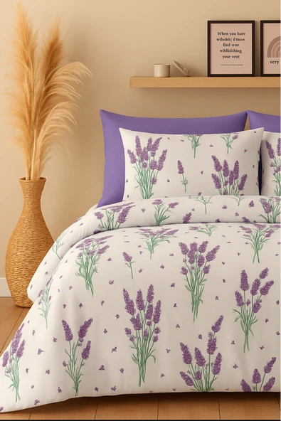 Sheri Home Gül Kurusu Çift Kişilik Çift Tarflı Nevresim Seti pinkcastlesers ürün görseli 1