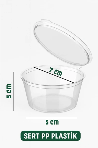 50'li Pkt 120 ml Şeffaf Sosluk - Resim 8