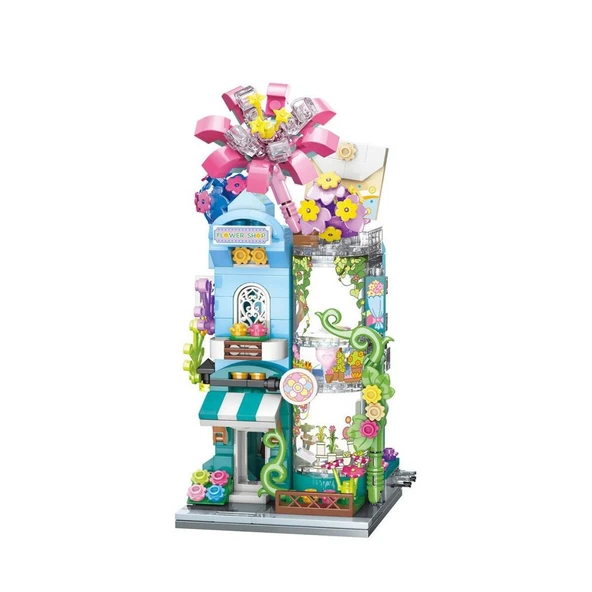 KP28016 Keeppley Grenness Flower Store Blok Seti - Resim 2