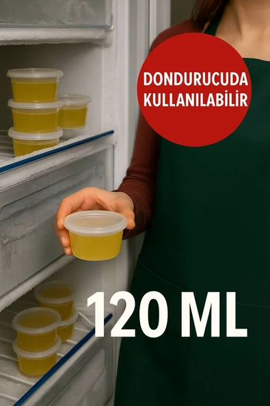 50'li Pkt 120 ml Şeffaf Sosluk - Resim 2