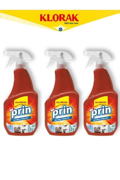 NİLPRİN ÇOK AMAÇLI TEMİZLEYİCİ 750 ML 3 ADET ürün görseli 1