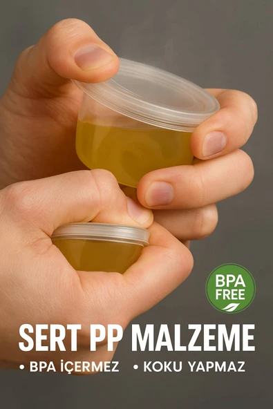 50'li Pkt 120 ml Şeffaf Sosluk - Resim 5