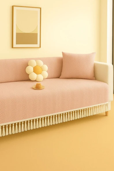 Sheri Home Berlina Koltuk Örtüsü Kaymaz Kumaş Özelliği | Koltuk Şalı 180 X 220 Cm PiKE8882199 ürün görseli 1