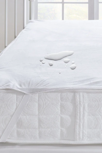 Sheri Home Tekstil -sheri Sıvı Geçirmez Köşeleri Lastikli Beyaz Yatak Alezi 1. Kalite ürün görseli 1