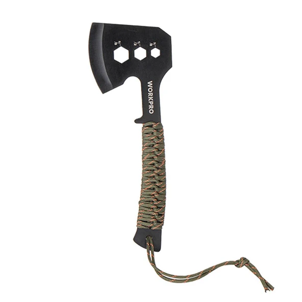 WORKPRO WP383002 250MM Çok Fonksiyonlu Kamp Baltası + Magnezyum Ateşleyici ürün görseli 1