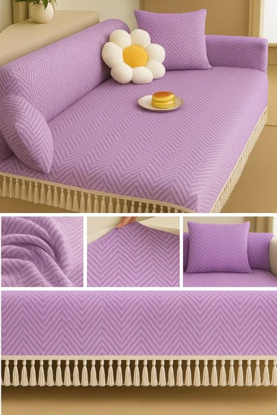 Sheri Home Berlina 2 Li Koltuk Örtüsü Kaymaz Ham Kumaş Özelliği 180 X 200 Cm PiKE8882199 ürün görseli 1