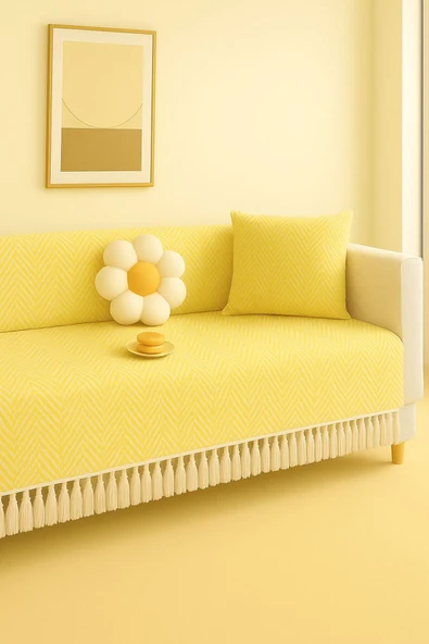 Sheri Home Diamond Koltuk Örtüsü Kaymaz Kumaş Özelliği | Berlina Serisi Koltuk Şalı 180 X 200 Cm PiKE8882199 ürün görseli 1