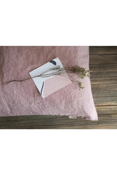 Sheri Home Tekstil Naturel 2' Li Yastık Kılıfı 100% Organik Pamuk -pudra ürün görseli 1