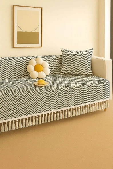 Sheri Home Berlina 2 Li Koltuk Örtüsü Kaymaz Ham Kumaş Özelliği 180 X 200 Cm PiKE8882199 ürün görseli 1