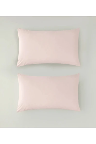 Sheri Home Tekstil Toz Pembe 2’li Yastık Kılıfı 50X70 cm SHERİTY885667788 ürün görseli 1