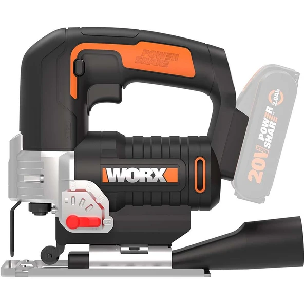 WORX WX543.9 20Volt Profesyonel Dekupaj Testere (Akü Dahil Değildir) ürün görseli 1