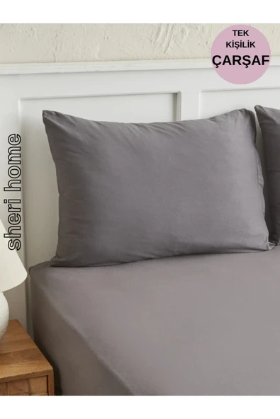 Sheri Home Tek Kişilik Lastiksiz Çarşaf Ve 1 Adet Yastık Kılıfı ürün görseli 1